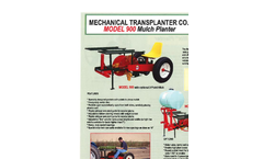 Model 900 - Plastic Mulch Transplanters Datasheet