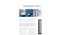 Intensium - Model Flex - High And Medium Power UPS Systems  Brochure