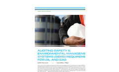 Auditing Safety-Environmental Management Systems-SEMS - Tech sheet