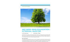 ISO 14001 Foundation and Internal EMS Auditor - Tech sheet