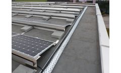 Aerocompact - Model S 5/10/15 - Ballasted Flat Roof System South Oriented