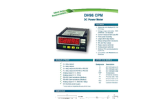 DH96 CPM - DC Power Meter Datasheet