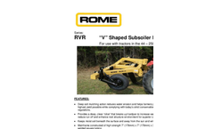 Model RVR - V Shaped Subsoiler Ripper Brochure