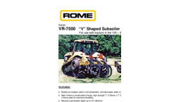 Model VR - 7500 - V Shaped Subsoiler Ripper Brochure