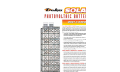 MK-Battery - Model 8GGC2-DT-DEKA - Photovoltaic Batteries Brochure