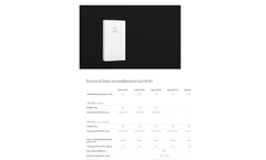Technical Data SonnenBatterie Hybrid 8.1 Brochure