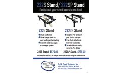 Bulk Seed - Model 222S Stand/222SP Stand - Stands With Chutes - Brochure
