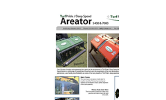 Model DSA 5400 & 7000 - Deep Tine Aerators - Brochure