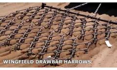 Wingfield American Drawbar Drag Harrows - Video