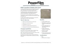 PowerFilm - 160W Crystalline Foldable Solar Panel - Datasheet