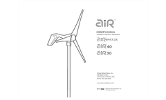 Primus - Model Air 30 - Wind Turbine - Brochure