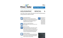 BIFACIAL - Model HB180 - Glass on Glass Module Brochure