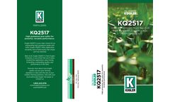 Kugler - Model KQ2517 - High Potassium Plus Sulfur - Brochure