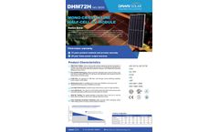 Dahai - Model DHM72H - Polycrtstalline Half-Cell PV Module Brochure