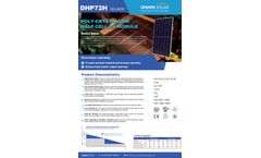 Dahai - Model DHP72H - Polycrtstalline Half-Cell PV Module Brochure