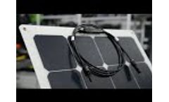 Sungold Sunpower semi flexible solar panels and portable solar panels Video