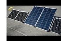 Sungold high quality rigid folding solar panels Video