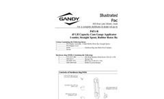 Gandy - Model 09PDMS - 100-Lb. Capacity Multi-Purpose Poly Stainless Applicator- Brochure