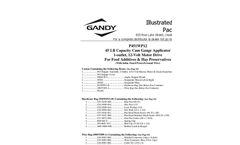 Gandy - Model P454WP12 - 45 Lb. Feed/Forage Additive Applicator with Four Outlet - Brochure