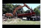 Side Dump Trailer Excavator Load and Dump Demolition - Jet Company Video
