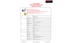 FKT-EX700PWB7 ATEX Certificated Stainless Steel Explosion Proof Camera - Brochure