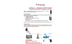 Ayantra - Model myGENcare - Web-Based Monitoring System for Residential Generators - Brochure