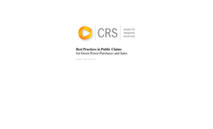 Best Practices in Public Claims for Green Power Purchases and Sales pdf