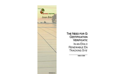 The Need for Green-e Certification and Verification In an Era of Renewable Energy Tracking Systems pdf