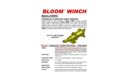 Bloom - Model Series 2100KC - Hydraulic Planetary Cable Winches - Datasheet