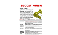 Bloom - Model Series 1200HC - Hydraulic Cable Winches - Datasheet