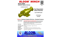 Bloom - Model Series 2000H - Hydraulic Capstan Winches - Brochure