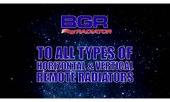 Heavy Duty Truck radiator - Horizontal and vertical Remote Radiator package - BGR Radiator - Video