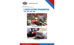 AW - Model E Series - Electric Motor Dynamometer - Datasheet
