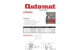 Automatic - Model LPM200 - Low Profile Electric Mills - Datasheet