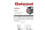Automatic Mfg. Co. - Model LPE500 - Low Profile Electric Mills - Datasheet