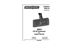 Bercomac - 700560 - Snowblowers for Compact Tractor - Manual