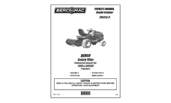 Bercomac - 30 Inch Rotary Tiller for Lawn and Garden Tractors - Manual
