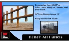 Portable Cattle Fencing - Fence-All - Video