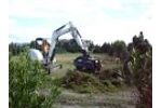 HammerHead 40EX Flail Brush Mower - Bobcat Excavator Mount Video