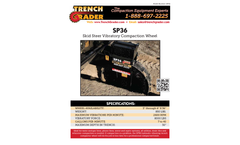 Trench Grader - Model SP36 - Skid Steer Vibratory Compaction Wheel Brochure