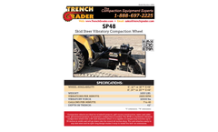 Trench Grader - Model SP48 - Skid Steer Vibratory Compaction Wheel Brochure