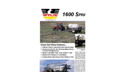 Wylie - Model 1600 - Spray Trailer Brochure