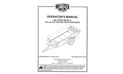 Millcreek - Model 27 + - Compact Manure Spreaders Manual