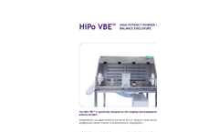 Model VBE - High Potency Powder Vented Balance Enclosure Brochure