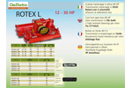 Rotex - Model L- HP 12 - 25 - Professional Rotary Harrow Brochure