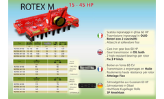Rotex - Model M - HP 15 - 45 - Rotary Harrow Brochure