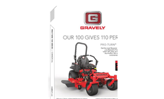 Pro-Turn - Model 100 Series - Zero Turn Lawn Mowers - Brochure