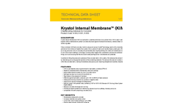 Kryton - KIM - Krystol Internal Membrane Technical Data