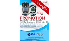 CitiSafe is pleased to announce a special promotional offer on RAE Systems.