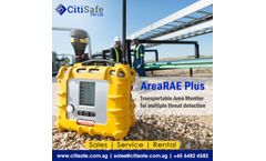 RAE Systems - Model AreaRAE Plus - Transportable area monitor for multiple threat detection